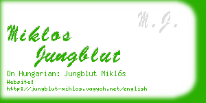 miklos jungblut business card